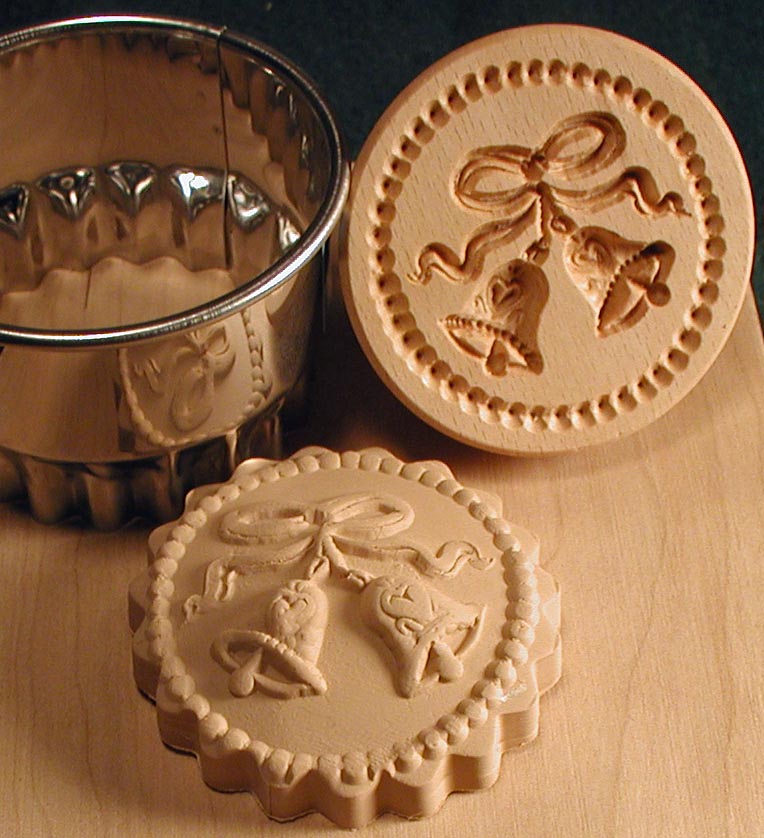 CHRISTMAS COOKIE STAMPS, hand-carved by woodcarver Gene Wilson - Easy