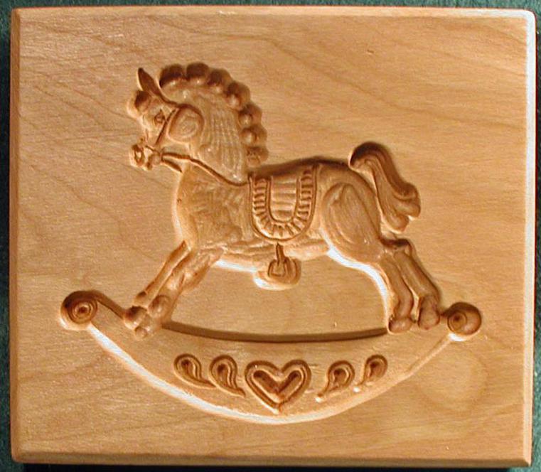 speculaas Baking mold for cookies kashigata mold Christmas Gift Wooden stamp springerle gingerbread or honey cake Horse