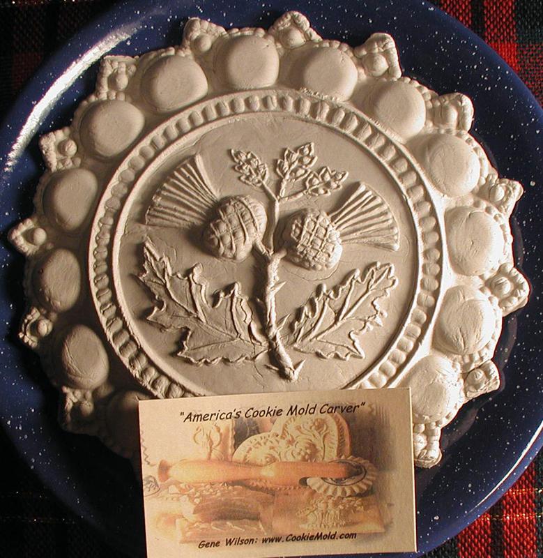 Thistle shortbread pan for bakers