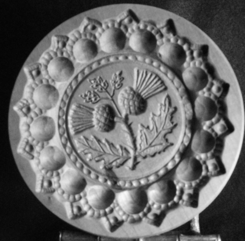 Scottish Shortbread 6 3/4 Mould. Traditional Wood Thistle Cookie Mold Hand  Carved in Braemar Scotland by J & I Crichton. 